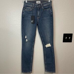 NWT PAIGE Carter Slim W/Caballo Harvey Destructed Denim Size 23